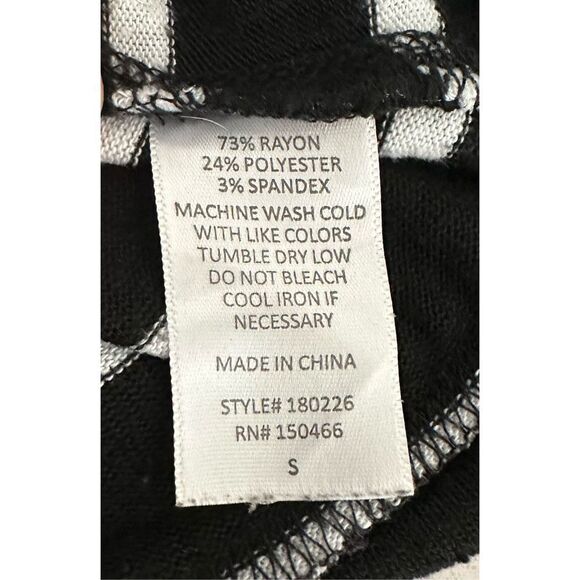 Mix by 41 Hawthorn Women's Striped‎ Raglan Long Sleeves Knit Top Blouse Size S - Picture 5 of 5